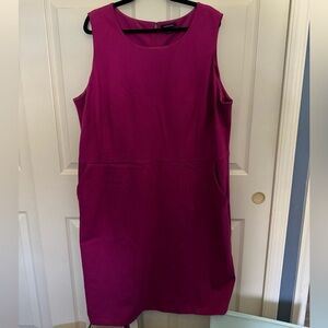 Lands’ End Plus Size Ponte Sleeveless Sheath Dress